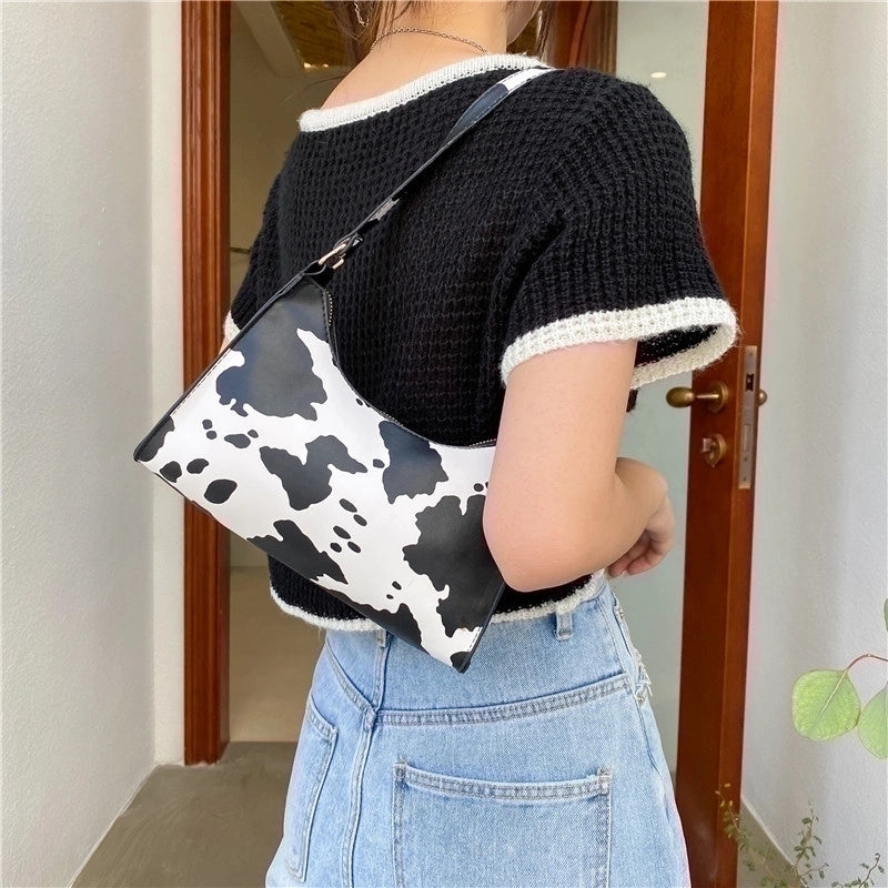 Zebra Leopard Striped One-shoulder Underarm Bag