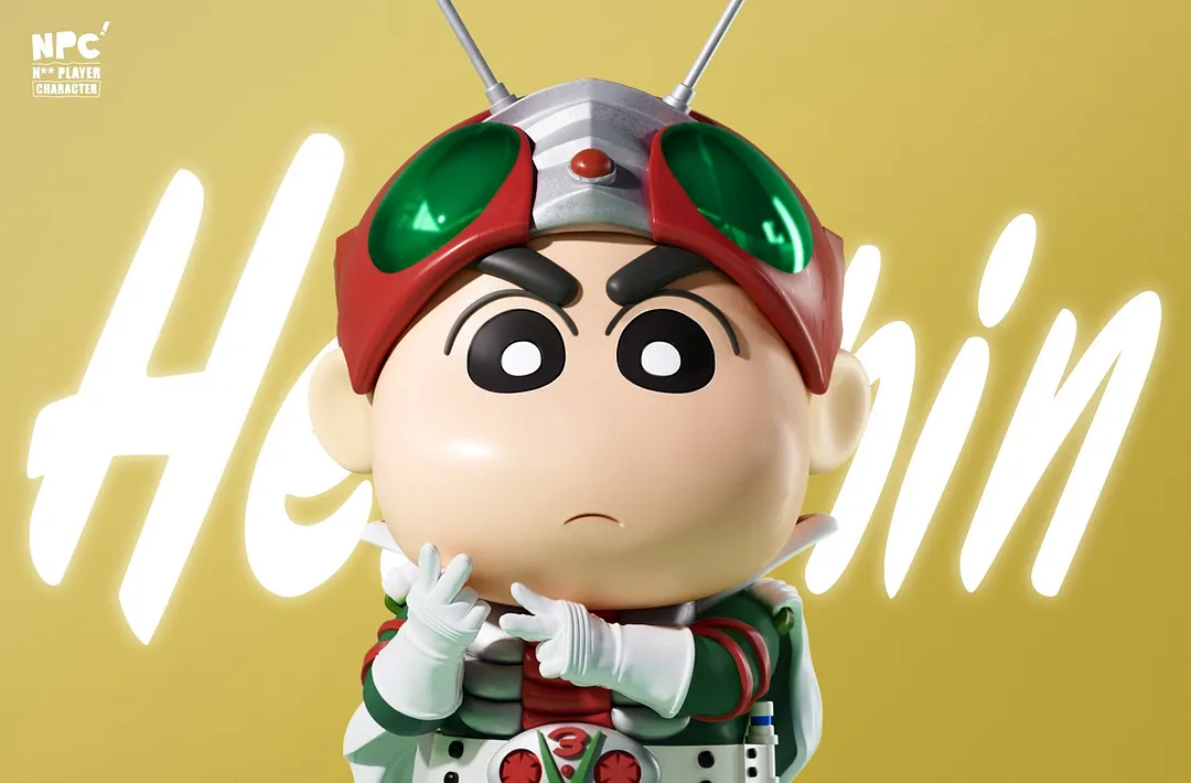 Mask Rider Chin Chan Kamen Rider V3 Cosplay Shin-chan - Crayon Shin-chan Kamen Rider V3 ...