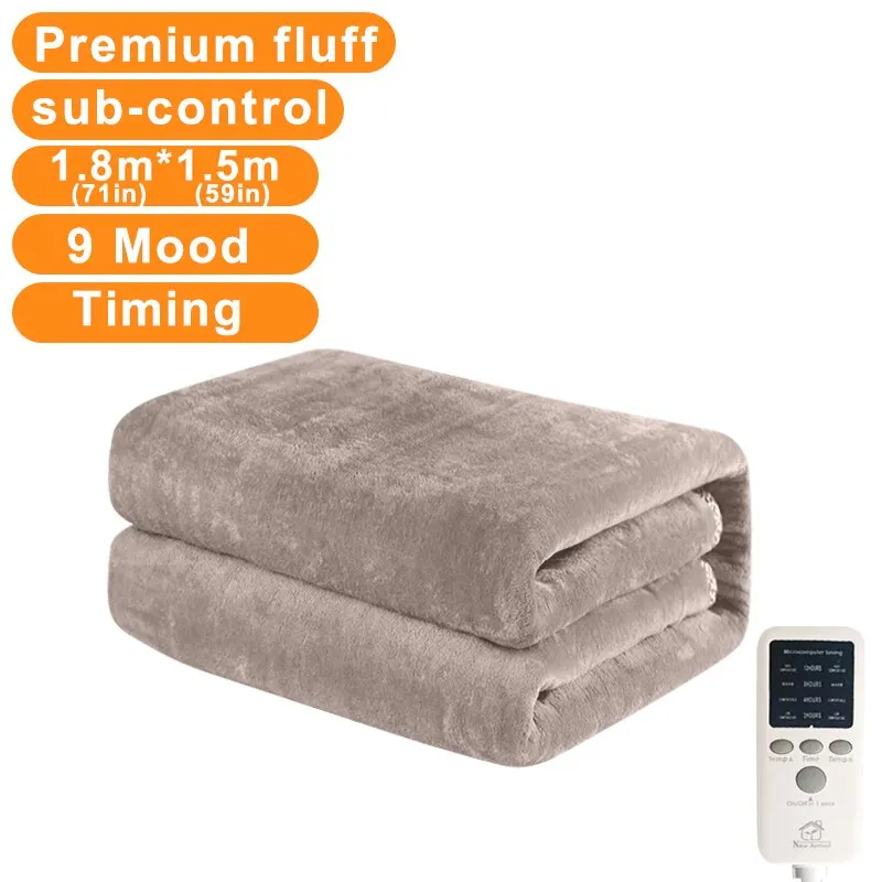 1.8m Electric Blanket EU US Heater Warm Mattress Constant Temperature Winter Warm Thickening Heater Heater Carpet Safety