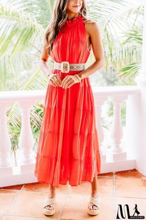 MidiSono - Come To Me Tiered Tank Midi Dress