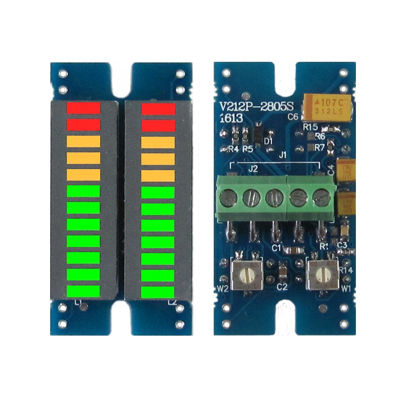 2 Raw 12 Segments Music Spectrum Module Volume Level LED Display Meter Audio Spectrum Analyzer Display Module