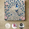 Diamond Painting-DIY Crystal Rhinestone Peacock with Frame(25x25cm)