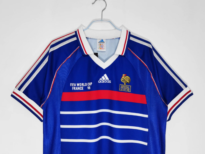 1998 France home retro Men's Football T-Shirt Thai Quality
