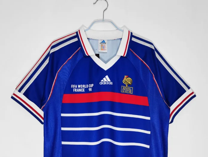 1998 France home retro Men's Football T-Shirt Thai Quality