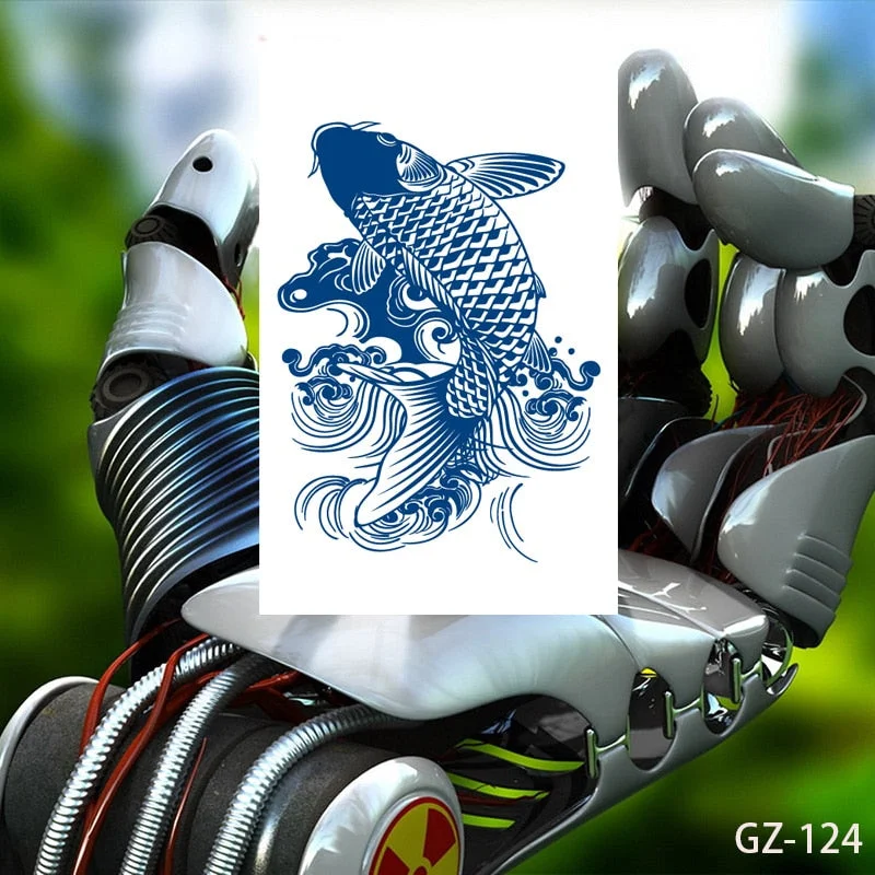 Temporary Waterproof Tattoos Stickers Christian Buddhism Taoism Pray Juice Ink Lasting Men Women Chest Body Arm Fake Tatoo DIY