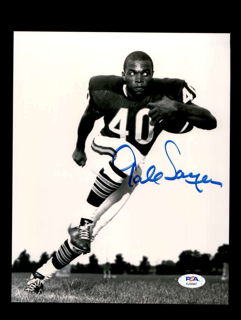 Gale Sayers PSA DNA Coa Autograph 8x10 Signed Photo Poster painting Bears