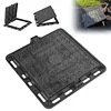 [US Local Warehouse] Iron Manhole Cover and Frame Non-Slip Septic Tank Cover for Yard (400mm)
