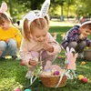 27Pcs Easter Egg Tokens DIY Easter Egg Filler Wooden Party Prize Coins (Bunny)