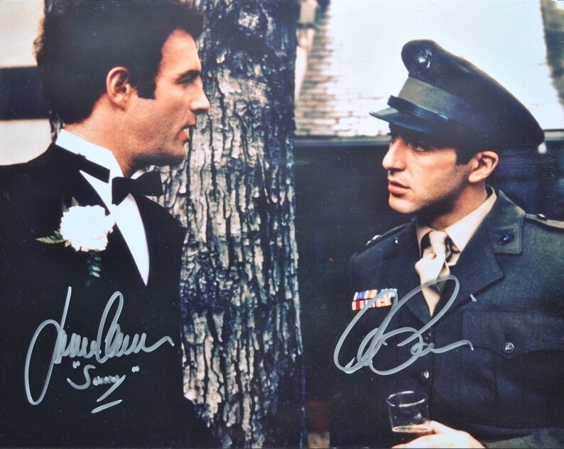 AL PACINO & JAMES Caan Signed Photo Poster painting X2 The Godfather wcoa