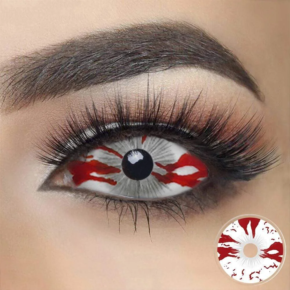 Bloodstained Sclera Halloween Lenses