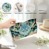 Gold Galaxy Blue Wolf DIY Diamond Painting PU Tissue Holder Box