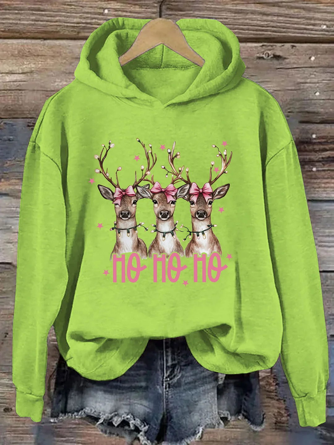 Ho Ho Ho Deer Hoodie
