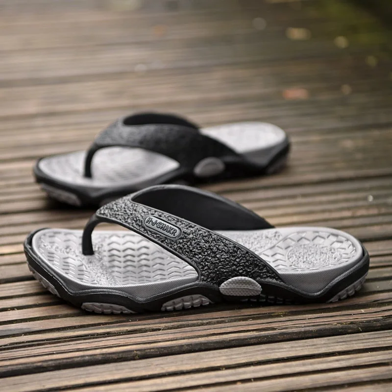 2021 Summer Men's Flip Flop Slippers Fashion Patchwork Outdoor Male Slippers Massage Bathroom Flip Flops Men Beach Slippers