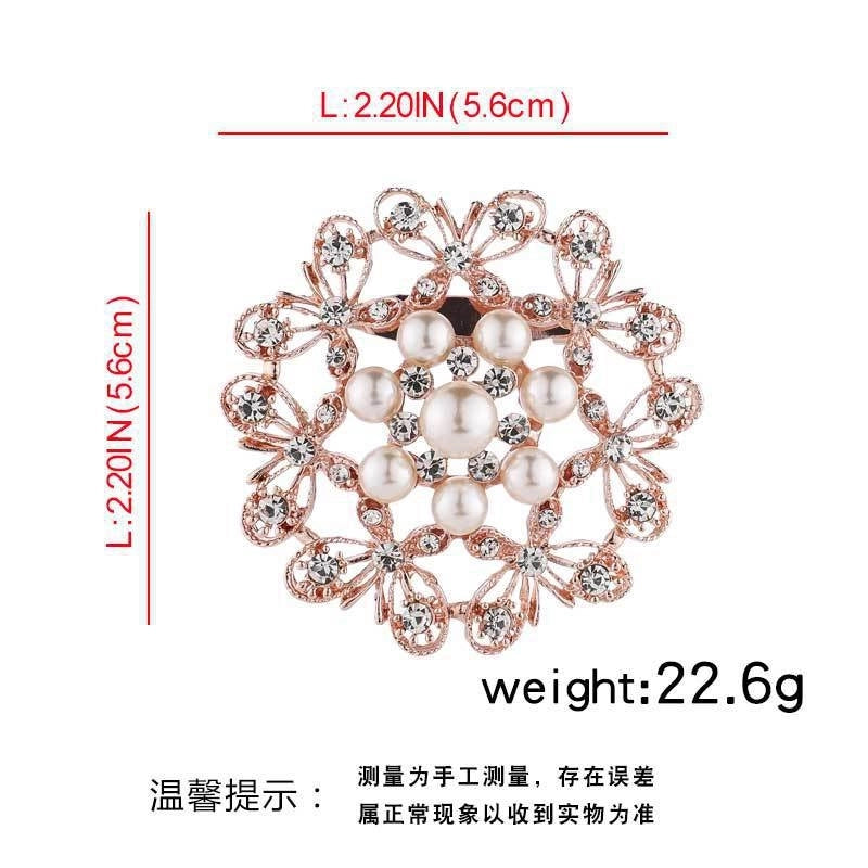 Elegant Glam Pin Heart Shape Flower Bow Knot Alloy Plating Artificial Pearls Women’s Brooches
