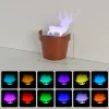 Flower Pot Projection Night Light Home Decoration Color Charging Night Light