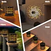 Decorative Solar Mandala Lights Waterproof Solar Powered Deck Step Wall Lights for Garden Post Patio Backyard Yard Decor
