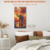(US Only)5D DIY Full Round Drill Diamond Painting Elephant Kit Home Decor Art 40x70cm