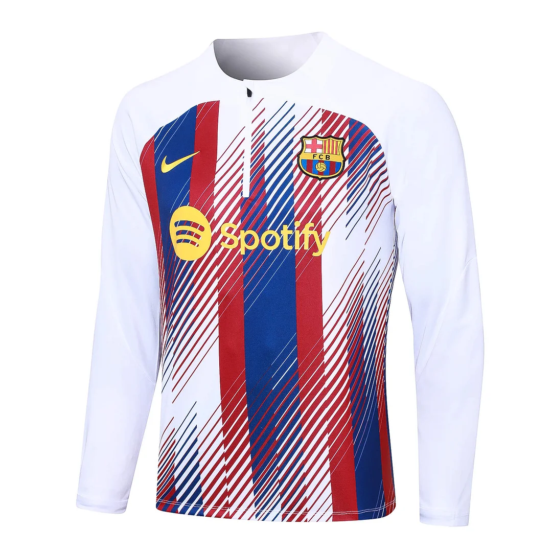 2023/2024 Barcelona Half-Pull Training Suit color Jersey