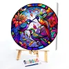 Hummingbird Glass Painting-Paint by Numbers Acrylic Painting 40*40CM(HOT)