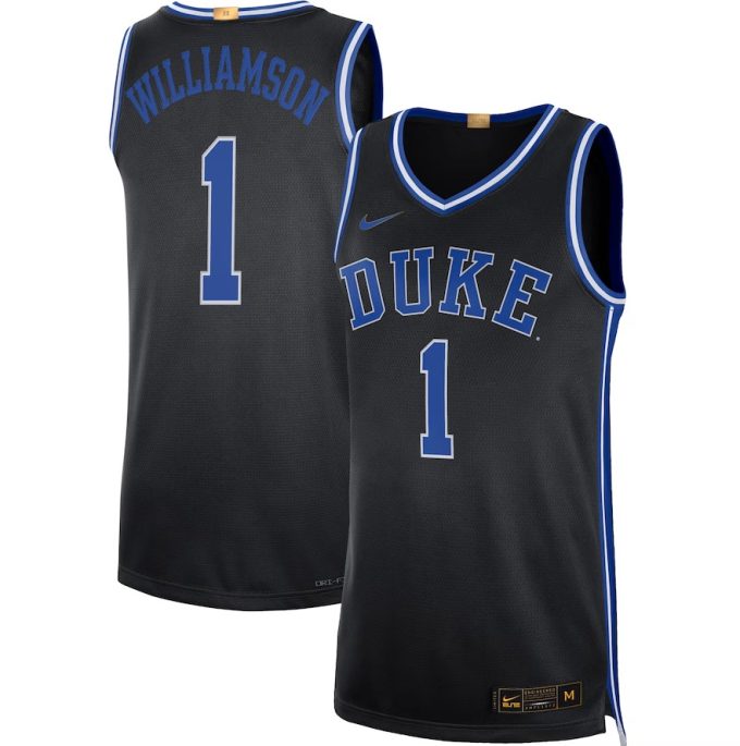 Men’s #1 Zion Williamson Duke Blue Devils College Basketball Jersey - black mysite