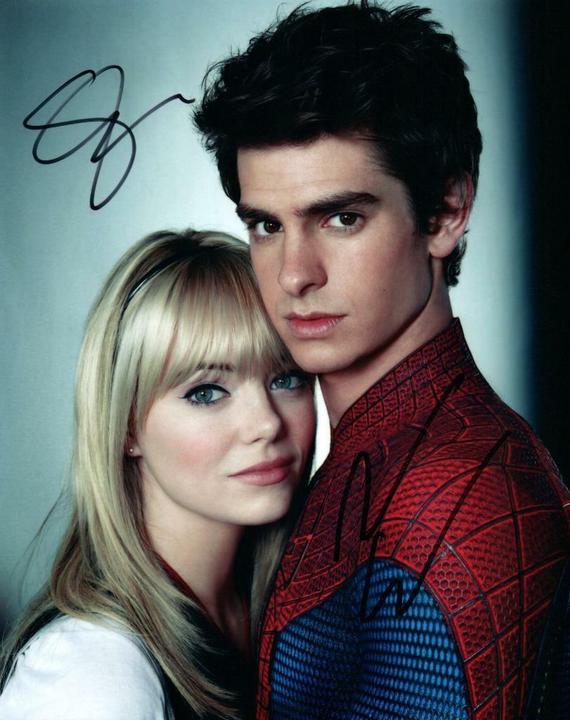 Andrew Garfield Emma Stone signed 8x10 Picture autographed Photo Poster painting with COA