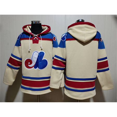 Men's Philadelphia Phillies Cream Ageless Must-Have Lace-Up Pullover Hoodie