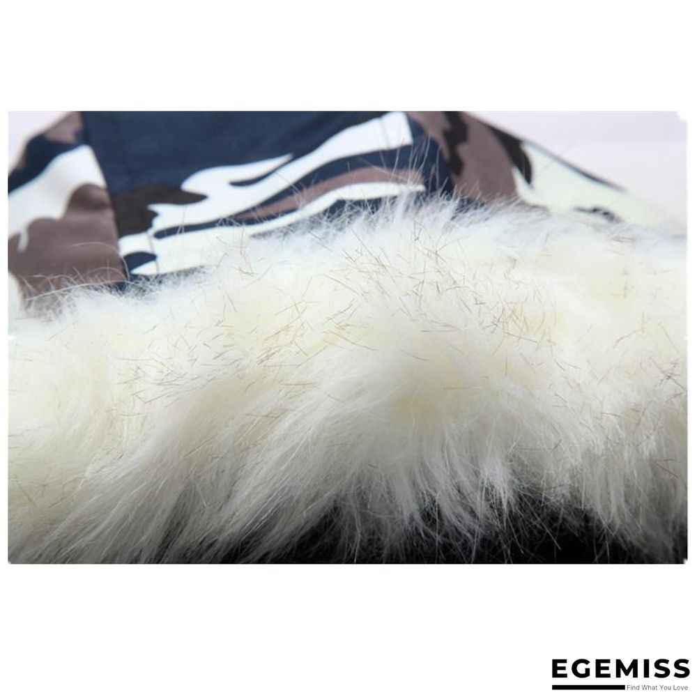 Camouflage Down Parkas Jackets  Men's Parka Hooded Coat Fur Collar Parkas Winter Jacket Military Down Overcoat | EGEMISS