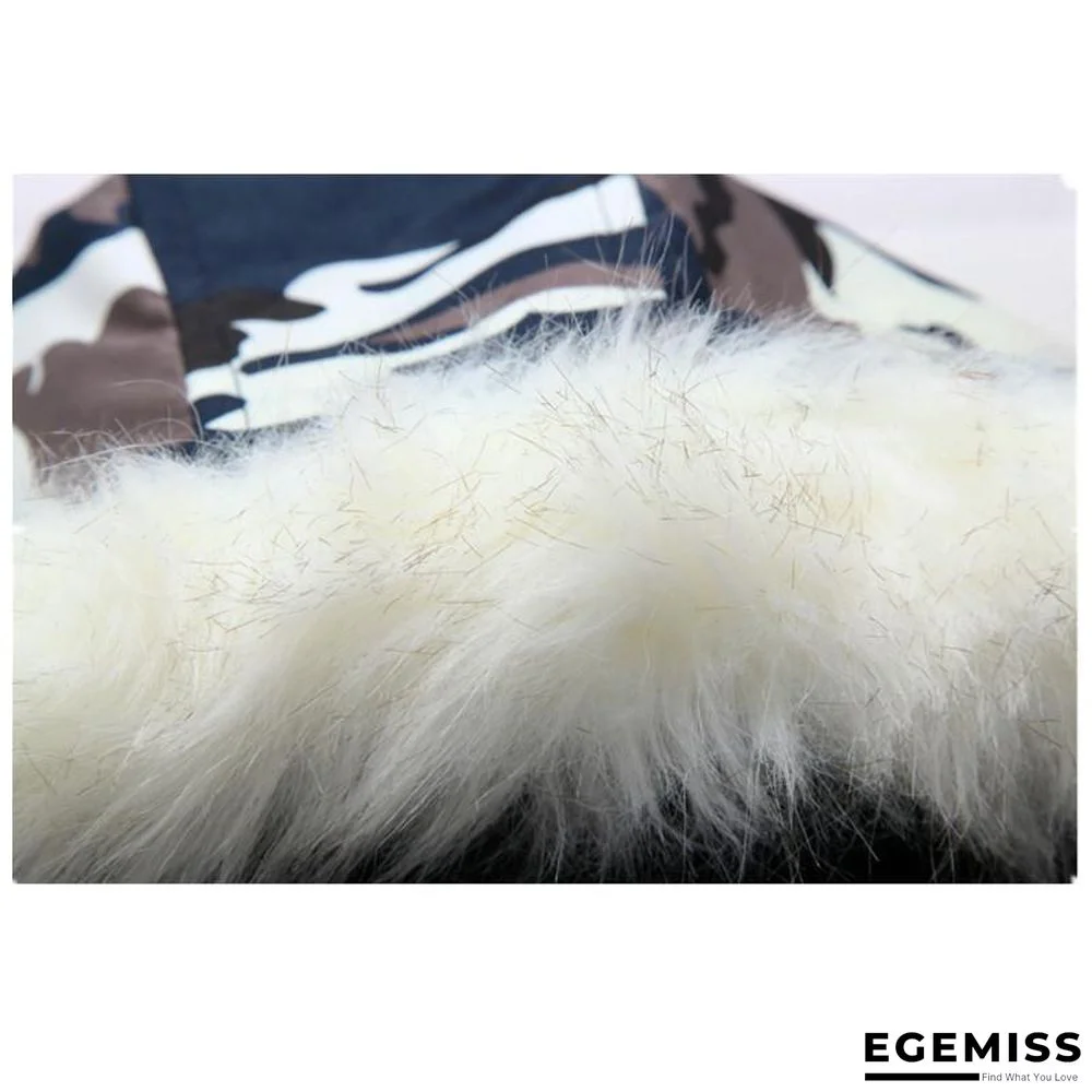 Camouflage Down Parkas Jackets  Men's Parka Hooded Coat Fur Collar Parkas Winter Jacket Military Down Overcoat | EGEMISS