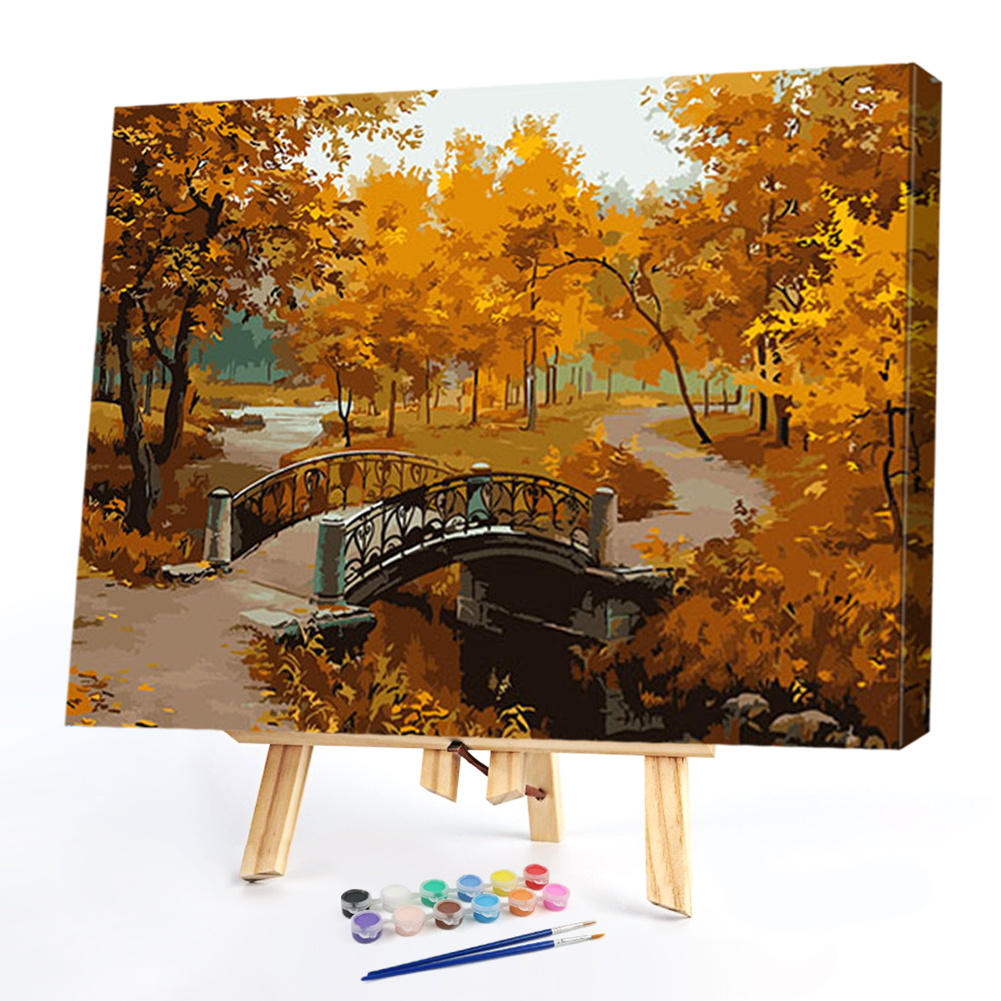 

40*50CM Paint By Numbers-Maple Leaf, 501 Original