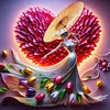 Diamond Painting -DIY Round Drill Tulip Girl(40x40cm)