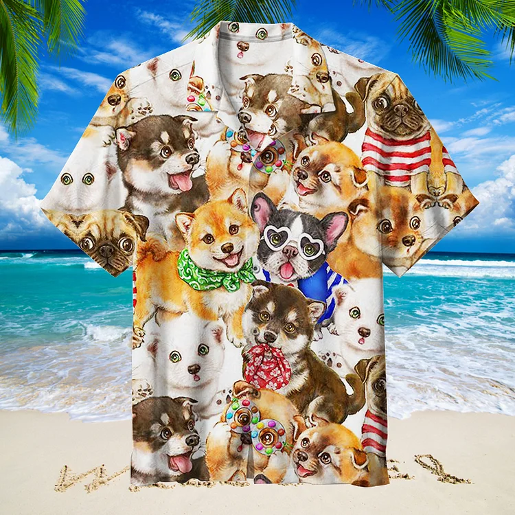 Dog Fanatics|Unisex Hawaiian Shirt