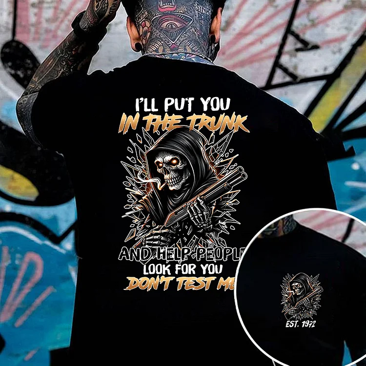 Personalized I Put You In The Trunk Generation X T-Shirt, Gen X Gangster OG Shirt, Custom Year Of Birth T shirt, Cotton T Shirt
