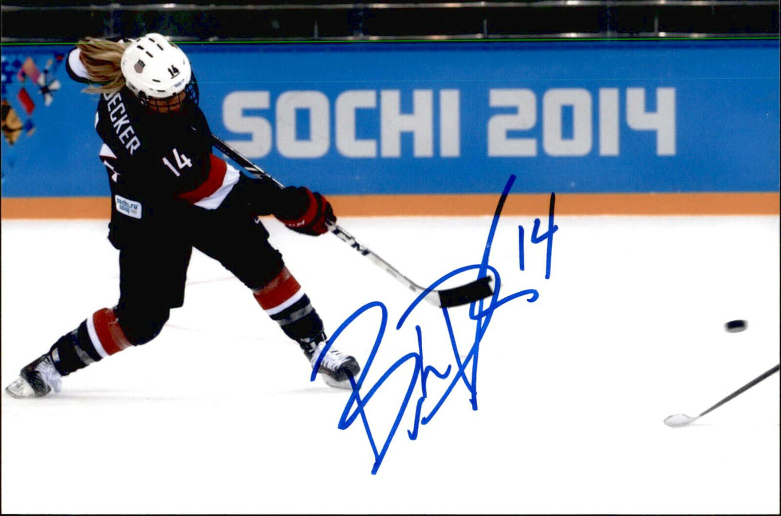 Brianna Decker SIGNED 4x6 Photo Poster painting WOMEN'S HOCKEY / TEAM USA OLYMPIC SILVER #3