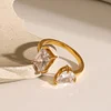 Shine Zircon 18K Golden Ring
