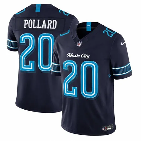 Men's Tennessee Titans #20 Tony Pollard Navy 2026 Rivalries Collection Vapor F.U.S.E. Limited Jersey