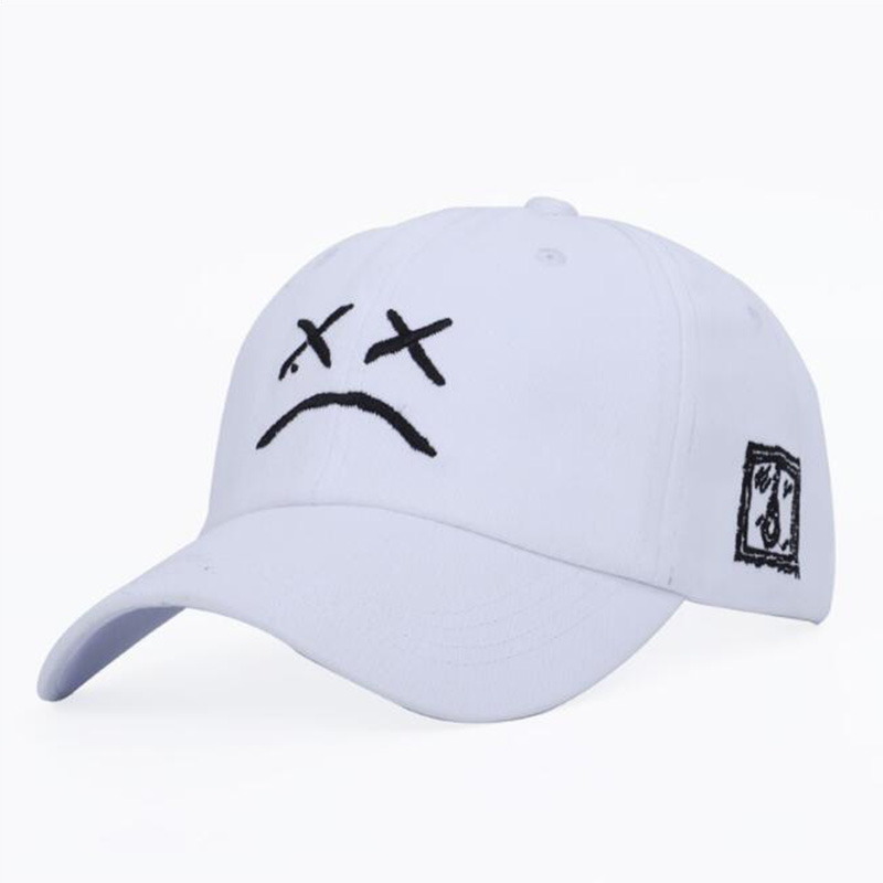 Sad Face Embroidery Baseball Hat / TECHWEAR CLUB / Techwear