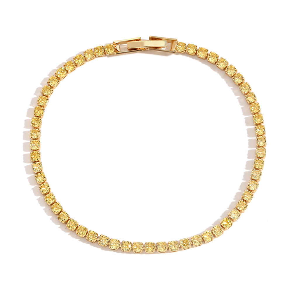 Women Fashion Circle Geometric Stainless Steel Electroplating Bracelets