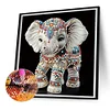 Elefant - speziell geformte Diamantmalerei - 30 * 30cm