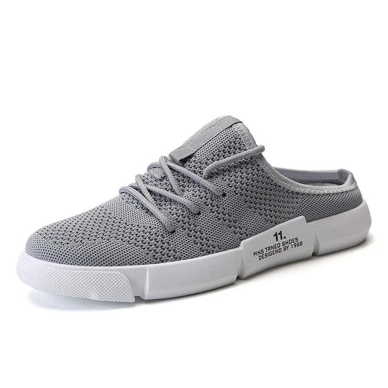 Susugrace Casual Men Half Shoes Hot Sale Home Slippers Outdoor Men Sandals Breathable Light Slip On Male Slippers Youth Fashion