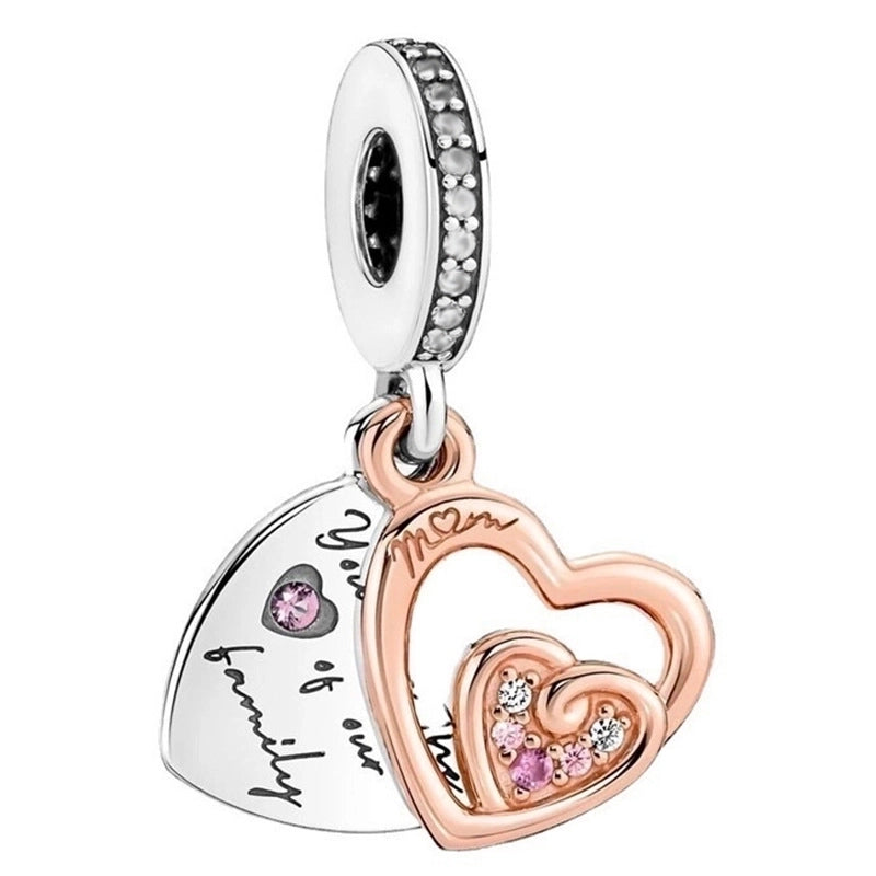 10 Pieces Cartoon Style Geometric Animal Metal Plating Inlay Rhinestones Jewelry Accessories