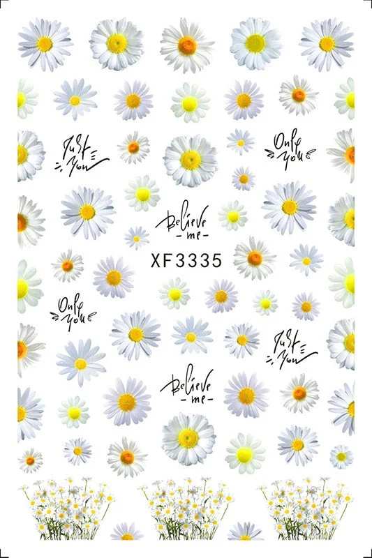 Black Rose Flower Heart 3D Nail Sticker Self-Adhesive Slider Art Decorations Valentine's Day Decals Manicure Accessories-Nail Inspo