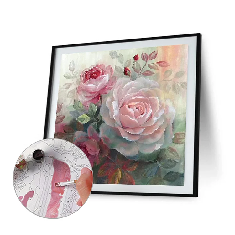 Rose - Painting By Numbers(20*20cm)-815900.04