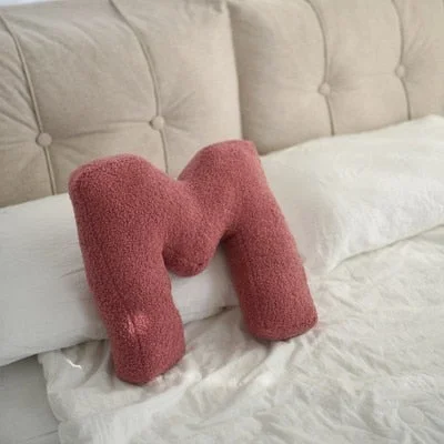 INS Nordic 26 English Letters Throw Pillow DIY Name Bed Sofa Cushion Baby Sleep Pillows Toys Kids Room Decorations Photo Props