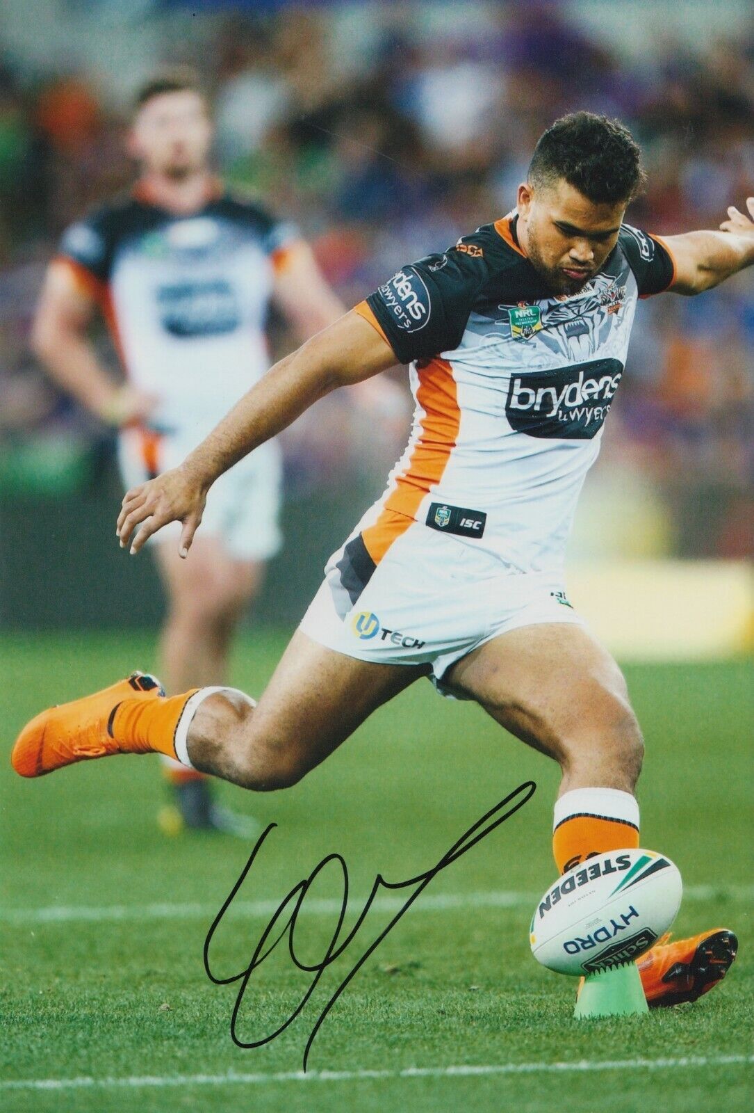 Esan Marsters Hand Signed 12x8 Photo Poster painting - NRL Autograph Rugby League 2.