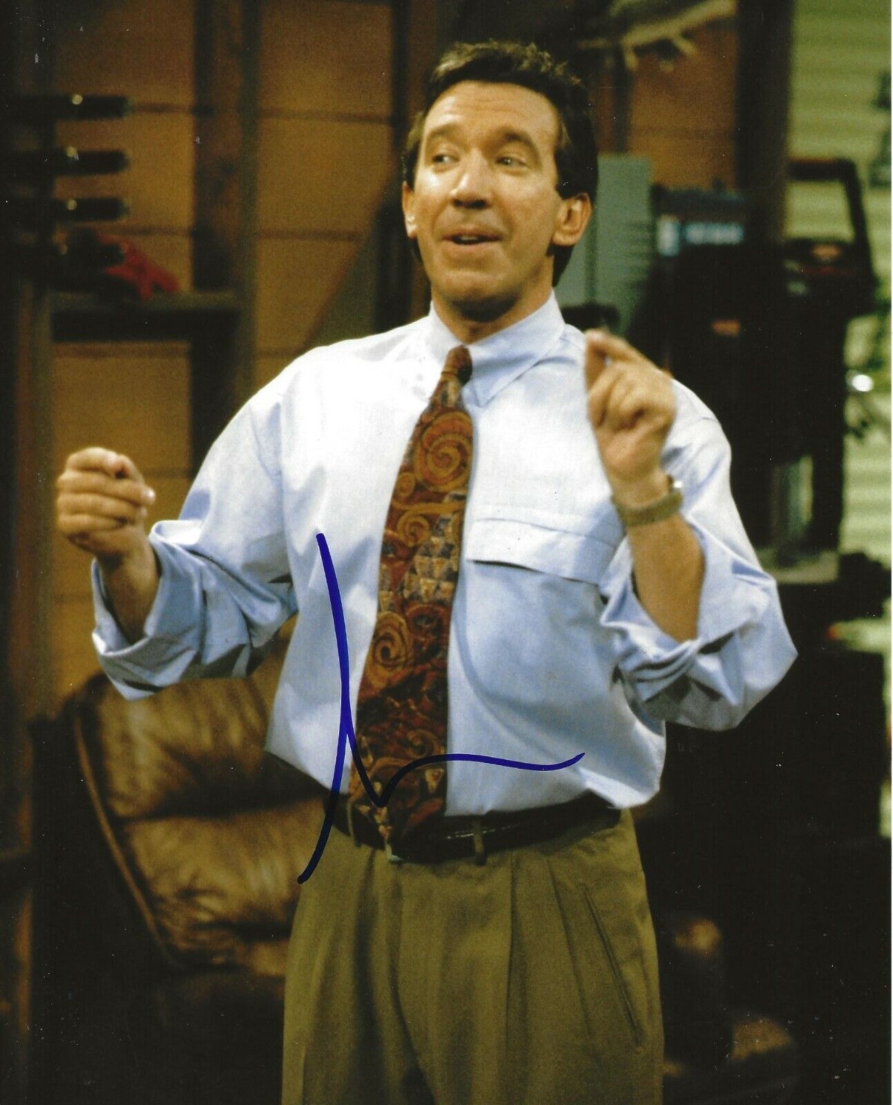 Tim Allen signed Home Improvement 8x10 Photo Poster painting Tool Time autographed 6