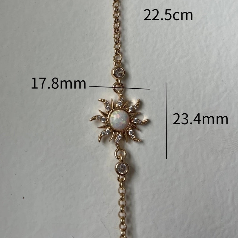 Elegant Sun Copper 18k Gold Plated Jewelry Set In Bulk