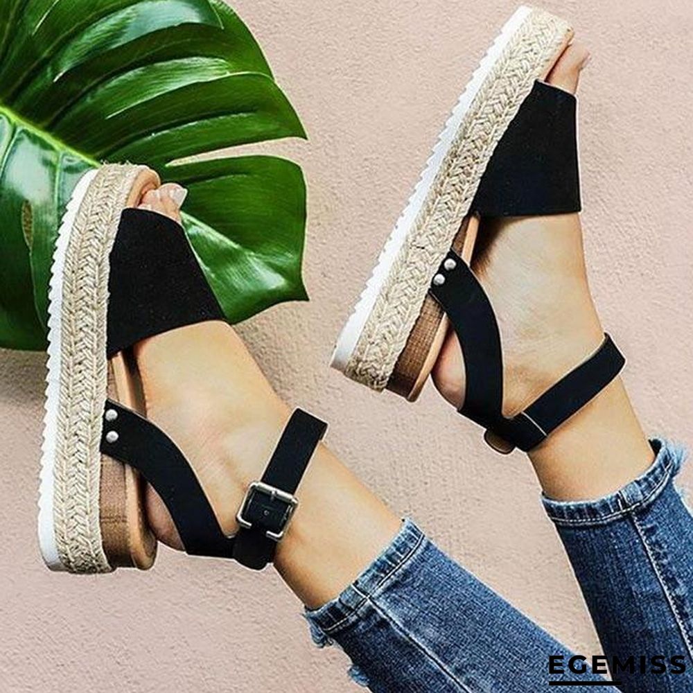 Wedges Shoes For Women High Heels Sandals Summer Flip Flop Platform Sandals | EGEMISS