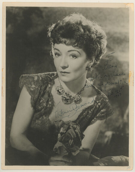 FLORENCE DESMOND Signed Photo Poster paintinggraph Film Actress / Comic / Impersonator preprint