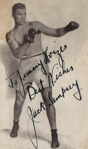JACK DEMPSEY Autographed Photo Poster paintinggraph - WORLD HEAVYWEIGHT BOXING CHAMPION Reprint
