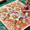(Pre-Framed)Flowers-Special Shape Diamond Painting Kit(25x25cm)
